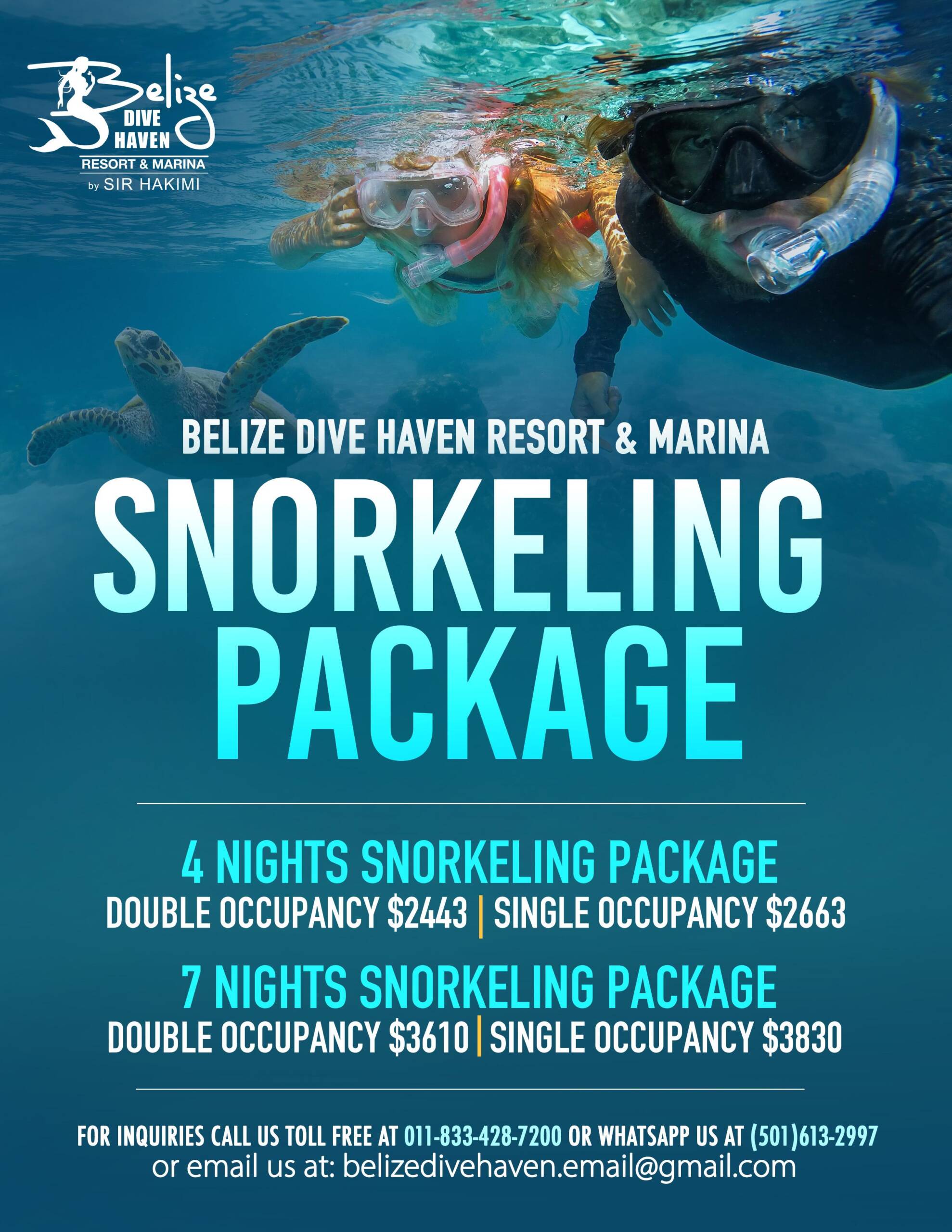 Belize Dive Haven Snorkeling Package